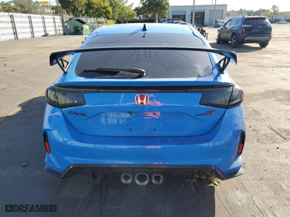 2024 Honda Civic Type R with VIN JHMFL5G47RX003147, listed as a Copart auction lot 52100475 with 5,391 mi miles and Salvage Title. Bid and sale history available at carsss.com. Image 6.