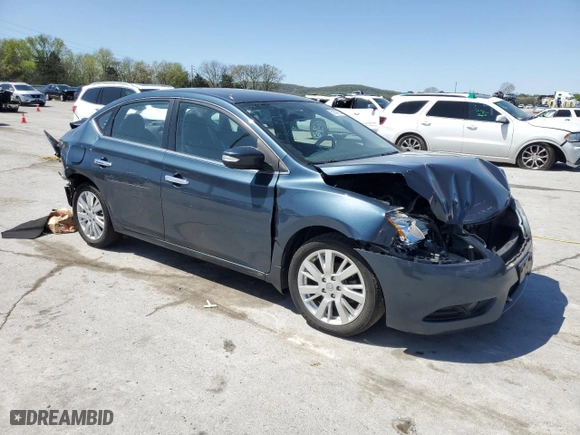 2013 Nissan Sentra SL with VIN 3N1AB7AP7DL713234, listed as a Copart auction lot 51840225 with 184,248 mi miles and Salvage Title. Bid and sale history available at carsss.com. Image 4.