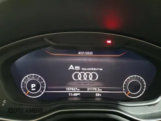 2018 Audi A5 Sportback Premium Plus with VIN WAUBNCF58JA040012, listed as a Copart auction lot 53456135 with 157,627 mi miles and Salvage Title. Bid and sale history available at carsss.com. Image 9.