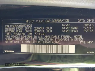 2011 Volvo XC90 I6 с VIN YV4952CY6B1578426, выставлен на аукционе IAAI как лот 41682870 с пробегом 203 012 миль миль и . История ставок и продаж доступна на DreamBid. Изображение 9.