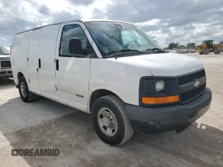 2003 Chevrolet Express Cargo with VIN 1GCGG25V031124732, listed as a Copart auction lot 47177195 with 188,841 mi miles and Salvage Title. Bid and sale history available at DreamBid. Image 4.