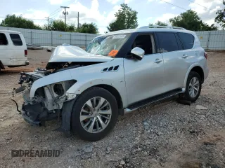2016 Infiniti QX80 z VIN JN8AZ2ND0G9800714, wystawiony jako Copart lot #56522445 z przebiegiem Nie podano mil oraz Czysty tytuł • Clean title. Historia ofert i sprzedaży dostępna na DreamBid. Obrazek 1.