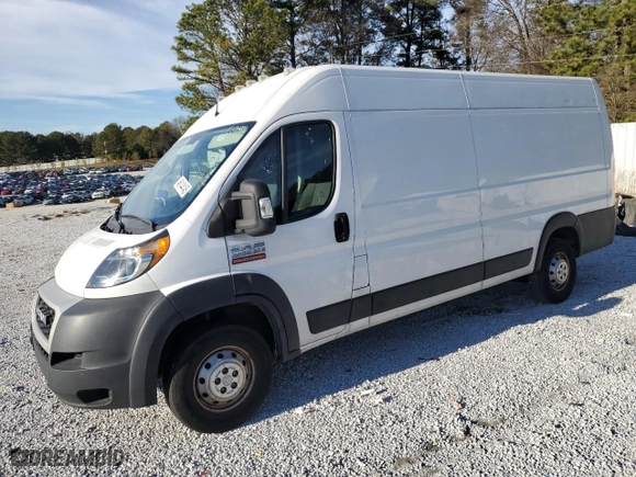 2021 Ram ProMaster Cargo Van with VIN 3C6MRVJG1ME566740, listed as a Copart auction lot 46144145 with 227,046 mi miles and Clean Title. Bid and sale history available at carsss.com. Image 1.