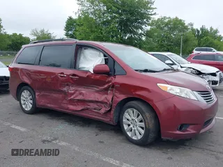 2016 Toyota Sienna Limited with VIN 5TDDK3DC8GS143643, listed as a IAAI auction lot 42445432 with 131,069 mi miles and . Bid and sale history available at DreamBid. Image 6.