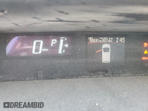 2014 Toyota Prius One z VIN JTDKDTB32E1079971, wystawiony jako Copart lot #58444555 z przebiegiem 50 531 mil mil oraz Szkoda całkowita • Salvage title. Historia ofert i sprzedaży dostępna na DreamBid. Obrazek 9.