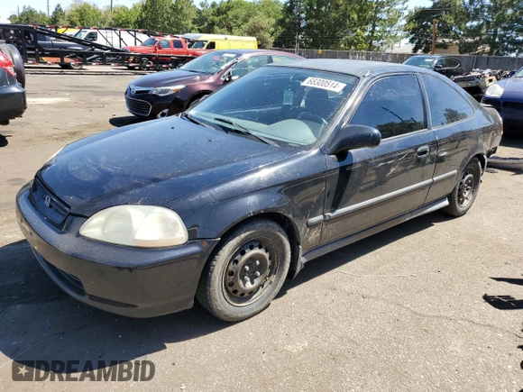 1998 Honda Civic DX with VIN 1HGEJ6120WL012227, listed as a Copart auction lot 68300514 with 278,117 mi miles and Salvage Title. Bid and sale history available at carsss.com. Image 1.