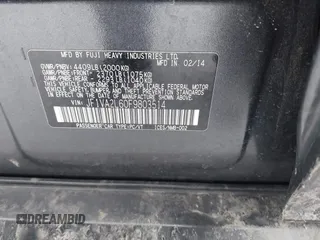 2015 Subaru WRX STI with VIN JF1VA2L60F9803514, listed as a IAAI auction lot 41591735 with 82,700 mi miles and . Bid and sale history available at DreamBid. Image 9.