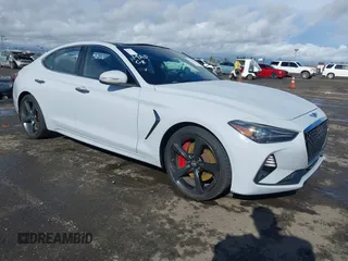 2019 Genesis G70 Dynamic with VIN KMTG34LE2KU032479, listed as a IAAI auction lot 41561604 with 68,098 mi miles and . Bid and sale history available at DreamBid. Image 1.