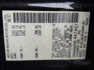 2017 Nissan Maxima SV z VIN 1N4AA6AP1HC447467, wystawiony jako IAAI lot #40918468 z przebiegiem 166 352 mil mil oraz . Historia ofert i sprzedaży dostępna na DreamBid. Obrazek 9.