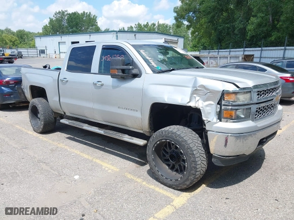 2014 Chevrolet Silverado 1500 LT with VIN 3GCUKREH1EG393931, listed as a IAAI auction lot 39801258 with 181,321 mi miles. Bid and sale history available at carsss.com. Image 1.