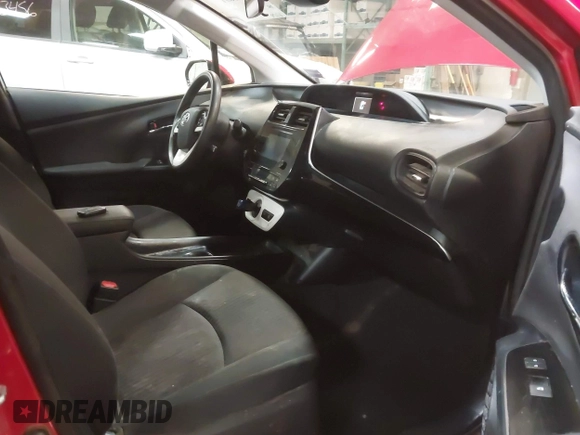 2018 Toyota Prius Two with VIN JTDKBRFU5J3081353, listed as a IAAI auction lot 41860691 with 167,091 mi miles and . Bid and sale history available at carsss.com. Image 5.