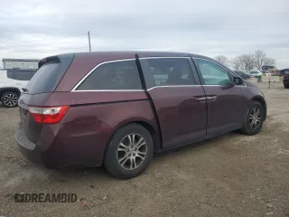 2011 Honda Odyssey EX-L with VIN 5FNRL5H69BB057080, listed as a Copart auction lot 41984785 with 152,963 mi miles and Salvage Title. Bid and sale history available at DreamBid. Image 3.