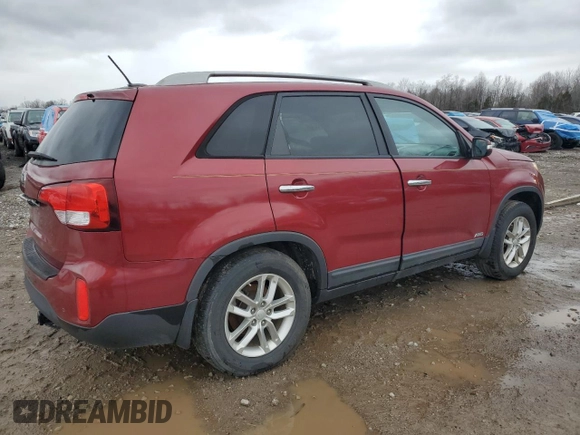 2015 Kia Sorento LX with VIN 5XYKTDA70FG614844, listed as a Copart auction lot 41897655 with Not Provided miles and Clean Title. Bid and sale history available at carsss.com. Image 3.