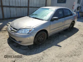 2005 Honda Civic LX z VIN 2HGES16525H623262, wystawiony jako Copart lot #57626625 z przebiegiem 167 921 mil mil oraz Szkoda całkowita • Salvage title. Historia ofert i sprzedaży dostępna na DreamBid. Obrazek 1.