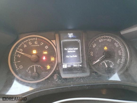 2021 Toyota Tacoma 4WD SR with VIN 3TMCZ5AN9MM415928, listed as a Copart auction lot 49777065 with 96,617 mi miles and Salvage Title. Bid and sale history available at carsss.com. Image 9.