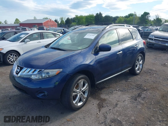 2009 Nissan Murano S with VIN JN8AZ18WX9W160247, listed as a IAAI auction lot 42142907 with 186,702 mi miles and . Bid and sale history available at carsss.com. Image 2.