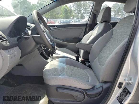 2015 Hyundai Accent GLS with VIN KMHCT4AE8FU907386, listed as a Copart auction lot 54400335 with 86,951 mi miles and Salvage Title. Bid and sale history available at DreamBid. Image 7.