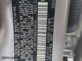2016 Toyota Camry XLE with VIN 4T1BF1FK0GU246454, listed as a Copart auction lot 50971555 with 184,050 mi miles and Salvage Title. Bid and sale history available at carsss.com. Image 12.