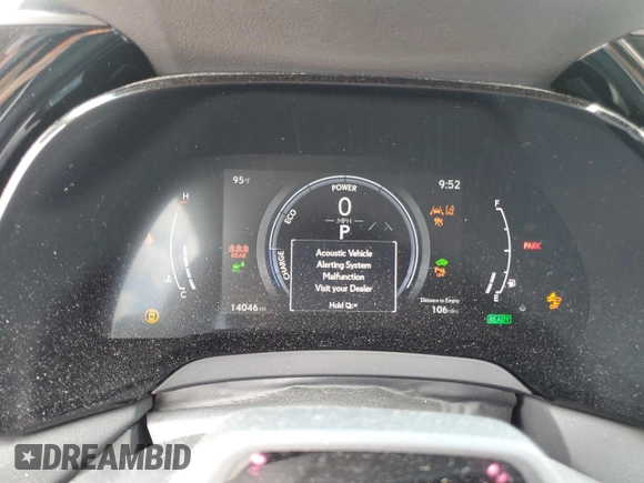 2024 Lexus RX 350h z VIN 2T2BBMCA7RC043862, wystawiony jako Copart lot #59543065 z przebiegiem 14 046 mil mil oraz Szkoda całkowita • Salvage title. Historia ofert i sprzedaży dostępna na DreamBid. Obrazek 9.