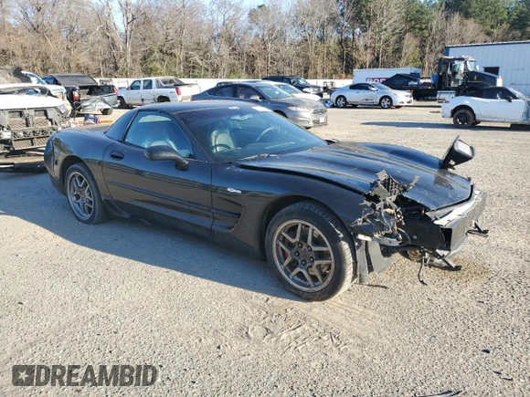 2004 Chevrolet Corvette Z06 with VIN 1G1YY12S445110115, listed as a Copart auction lot 87398864 with 33,850 mi miles and Salvage Title. Bid and sale history available at carsss.com. Image 4.