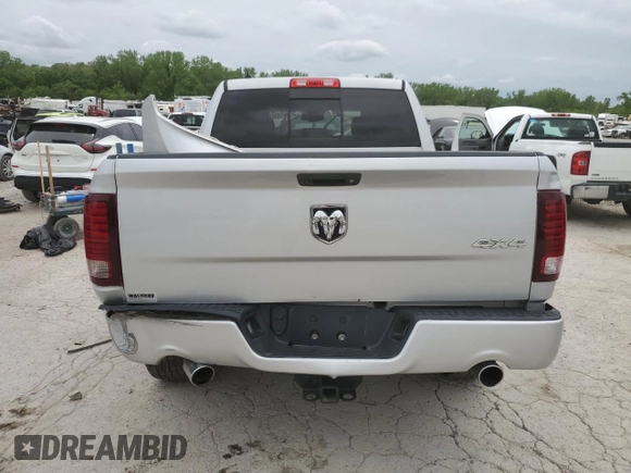 2016 Ram 1500 Sport with VIN 1C6RR7MT3GS248095, listed as a Copart auction lot 54611345 with 204,822 mi miles and Salvage title. Bid and sale history available at DreamBid. Image 6.
