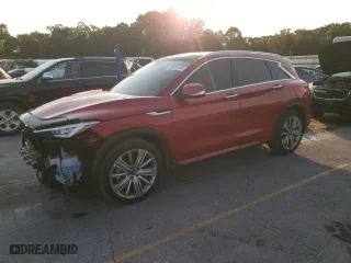 2023 Infiniti QX50 SENSORY with VIN 3PCAJ5EB4PF110411, listed as a Copart auction lot 74981644 with 16,356 mi miles and Salvage Title. Bid and sale history available at carsss.com. Image 1.