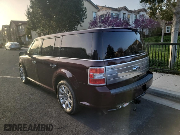 2011 Ford Flex Limited with VIN 2FMGK5DC1BBD25652, listed as a Copart auction lot 49539805 with 162,632 mi miles and Clean Title. Bid and sale history available at carsss.com. Image 3.