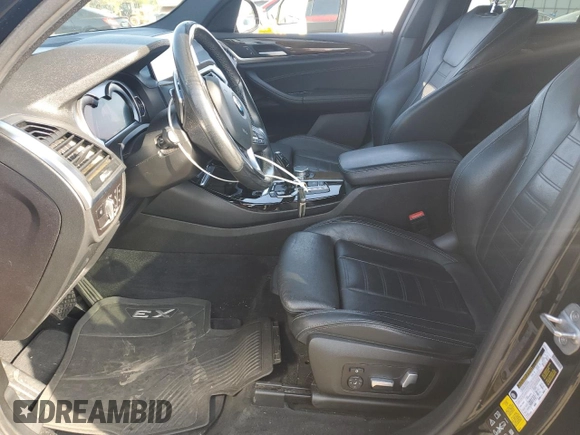 2018 BMW X3 xDrive30i with VIN 5UXTR9C55JLD65984, listed as a Copart auction lot 54907385 with 102,282 mi miles and Salvage Title. Bid and sale history available at DreamBid. Image 7.