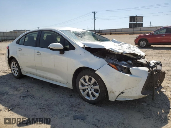 2021 Toyota Corolla LE with VIN JTDEPMAE0MJ186898, listed as a Copart auction lot 53502425 with 91,851 mi miles and Salvage Title. Bid and sale history available at carsss.com. Image 4.