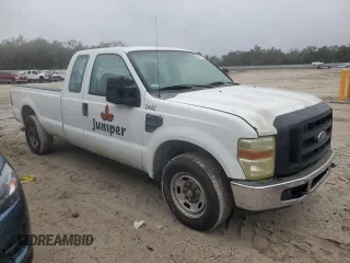2008 Ford F-250 XL with VIN 1FTSX20558EB19852, listed as a Copart auction lot 42393595 with 213,258 mi miles and Clean title. Bid and sale history available at DreamBid. Image 4.
