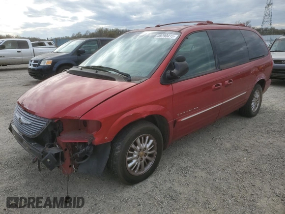 2001 Chrysler Town & Country Limited with VIN 2C8GP64L11R146074, listed as a Copart auction lot 48790415 with 137,999 mi miles and Salvage Title. Bid and sale history available at carsss.com. Image 1.
