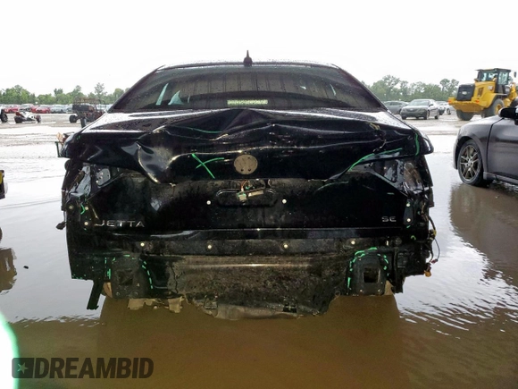2022 Volkswagen Jetta SE with VIN 3VW7M7BU1NM016785, listed as a Copart auction lot 60608735 with 65,354 mi miles and Salvage title. Bid and sale history available at DreamBid. Image 6.