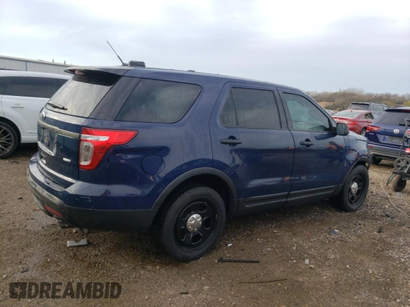2014 Ford Utility Police Interceptor with VIN 1FM5K8AR5EGC26461, listed as a Copart auction lot 80434614 with 129,752 mi miles and Salvage Title. Bid and sale history available at carsss.com. Image 3.
