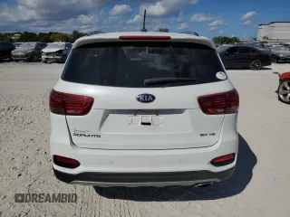 2019 Kia Sorento EX Sport V6 with VIN 5XYPH4A54KG608240, listed as a Copart auction lot 44384925 with 34,445 mi miles and Salvage Title. Bid and sale history available at carsss.com. Image 6.