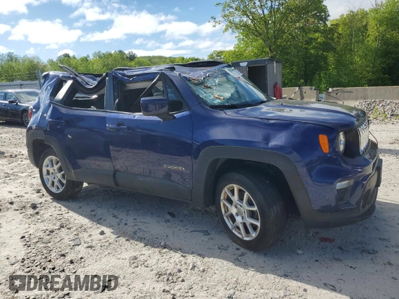2019 Jeep Renegade Latitude z VIN ZACNJBBB2KPK16147, wystawiony jako Copart lot #56896855 z przebiegiem 47 029 mil mil oraz Szkoda całkowita • Salvage title. Historia ofert i sprzedaży dostępna na DreamBid. Obrazek 4.