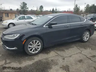 2015 Chrysler 200 C with VIN 1C3CCCCB1FN629396, listed as a Copart auction lot 49834515 with 185,227 mi miles and Clean Title. Bid and sale history available at carsss.com. Image 1.