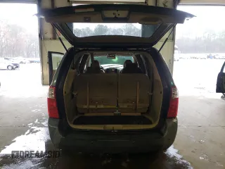2007 Kia Sedona LX with VIN KNDMB233576162999, listed as a Copart auction lot 44761085 with 184,798 mi miles and Salvage Title. Bid and sale history available at carsss.com. Image 6.