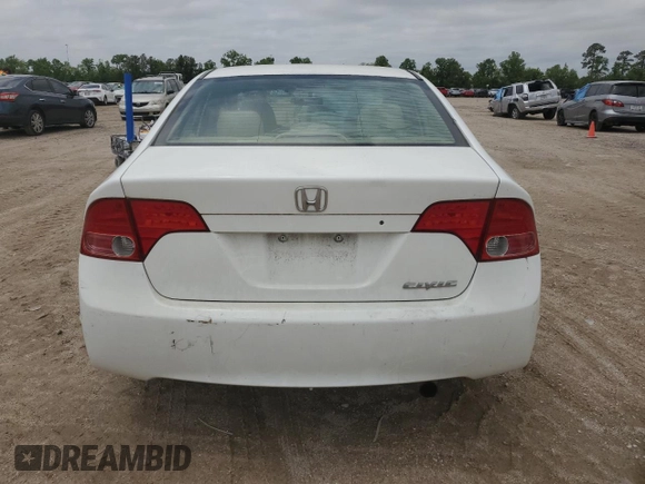 2008 Honda Civic LX with VIN 2HGFA165X8H328874, listed as a Copart auction lot 53708555 with 99,868 mi miles and Salvage Title. Bid and sale history available at DreamBid. Image 6.
