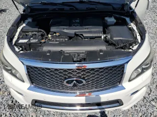 2016 Infiniti QX80 z VIN JN8AZ2NE7G9125016, wystawiony jako Copart lot #58667665 z przebiegiem 114 655 mil mil oraz Szkoda całkowita • Salvage title. Historia ofert i sprzedaży dostępna na DreamBid. Obrazek 12.