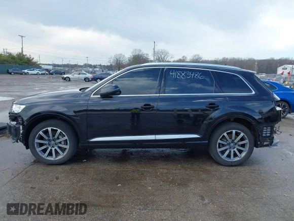 2019 Audi Q7 Premium Plus with VIN WA1LAAF79KD014229, listed as a IAAI auction lot 41883486 with 77,574 mi miles and . Bid and sale history available at DreamBid. Image 15.