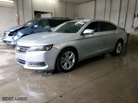 2015 Chevrolet Impala LT with VIN 2G1115SL9F9221237, listed as a Copart auction lot 47571045 with 156,606 mi miles and Salvage Title. Bid and sale history available at carsss.com. Image 1.