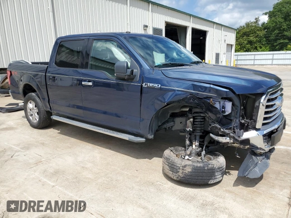 2016 Ford F-150 XLT with VIN 1FTEW1EF1GFB62329, listed as a Copart auction lot 58392935 with 76,169 mi miles and Salvage title. Bid and sale history available at DreamBid. Image 4.