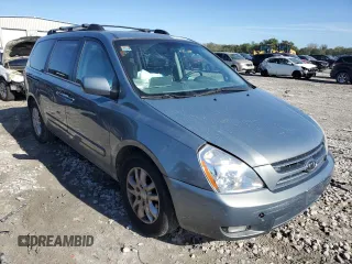 2008 Kia Sedona EX with VIN KNDMB233386223445, listed as a Copart auction lot 73741674 with 249,459 mi miles and Salvage Title. Bid and sale history available at carsss.com. Image 4.