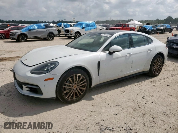 2017 Porsche Panamera with VIN WP0AA2A71HL102183, listed as a Copart auction lot 57901885 with 51,605 mi miles and Salvage title. Bid and sale history available at DreamBid. Image 1.