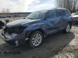 2013 Toyota Highlander Hybrid Limited with VIN JTEDC3EHXD2014566, listed as a Copart auction lot 49183705 with 173,499 mi miles and Salvage Title. Bid and sale history available at carsss.com. Image 1.