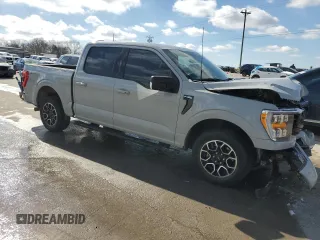 2023 Ford F-150 XL with VIN 1FTEW1CP4PKD26319, listed as a Copart auction lot 43797415 with 25,895 mi miles and Salvage Title. Bid and sale history available at DreamBid. Image 4.