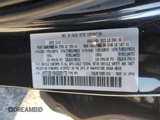 2022 Mazda CX-9 Touring with VIN JM3TCBCY6N0606175, listed as a Copart auction lot 85904894 with Not Provided miles and Salvage Title. Bid and sale history available at carsss.com. Image 15.