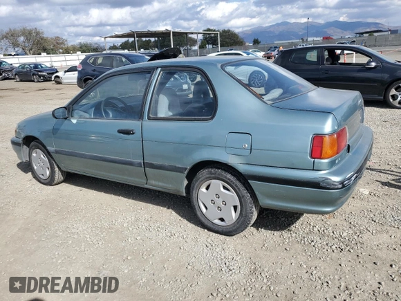 1993 Toyota Tercel DX with VIN JT2EL43S8P0368057, listed as a Copart auction lot 44573625 with 229,631 mi miles and Clean Title. Bid and sale history available at carsss.com. Image 2.