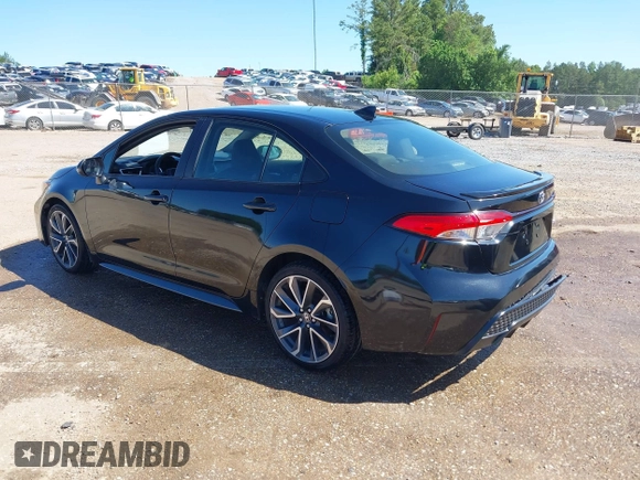 2020 Toyota Corolla SE with VIN JTDS4RCE9LJ020075, listed as a IAAI auction lot 39388212 with 46,014 mi miles and . Bid and sale history available at DreamBid. Image 3.