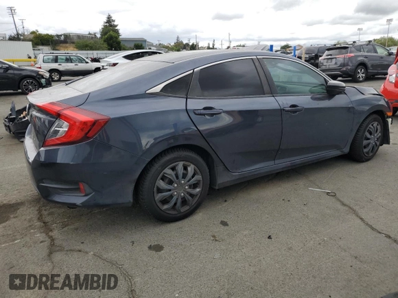 2017 Honda Civic Sedan LX with VIN 19XFC2F58HE221462, listed as a Copart auction lot 54593355 with 118,374 mi miles and Non Repairable. Bid and sale history available at carsss.com. Image 3.